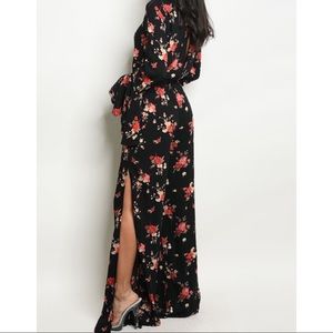 Pants - Floral Bell Sleeve Jumpsuit Pants - Floral Bell Sleeve Jumpsuit